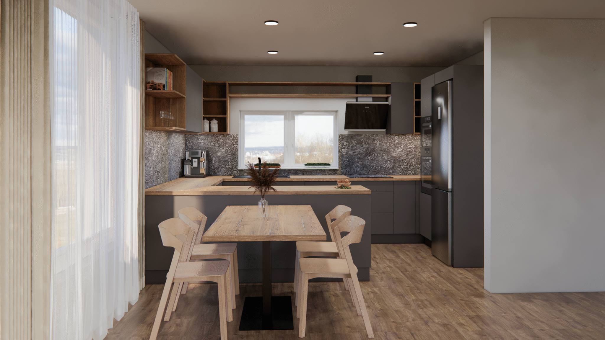 Kuchyňská linka do U